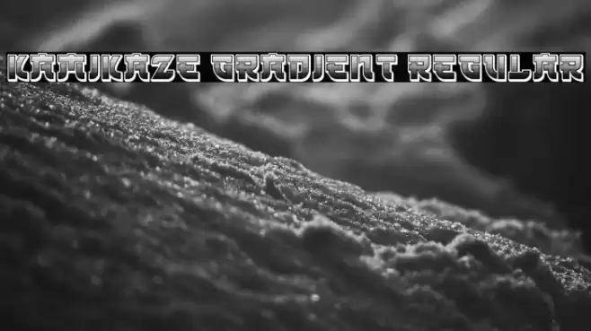 Kamikaze Gradient Regular Font examples