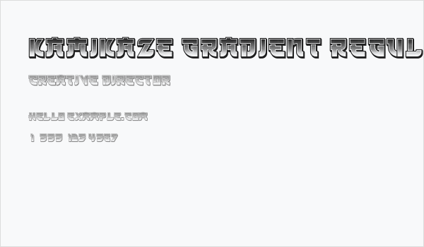 Kamikaze Gradient Regular Business Card