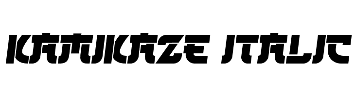 Kamikaze Italic  font caratteri gratis