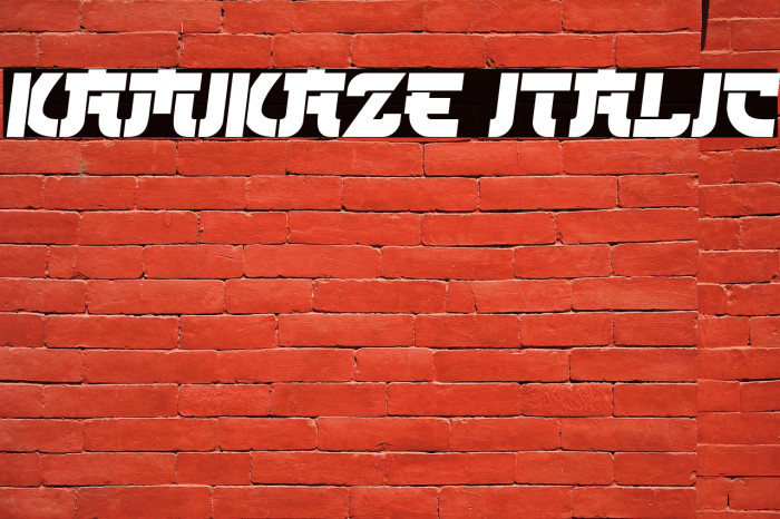 Kamikaze Italic Example 1