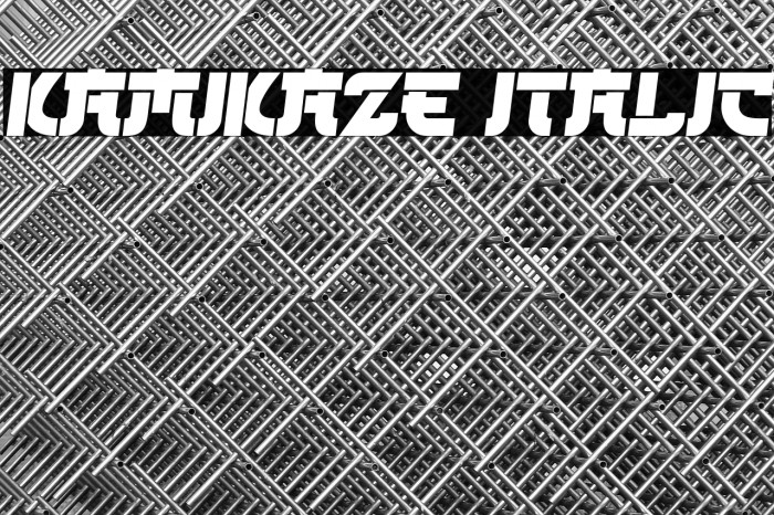 Kamikaze Italic Example 2