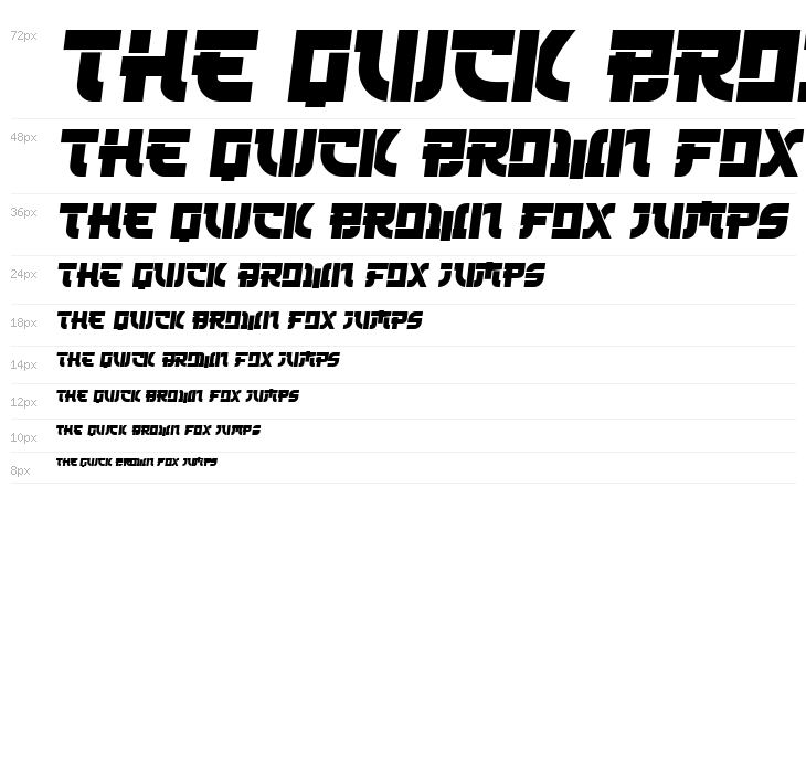 Kamikaze Italic Waterfall