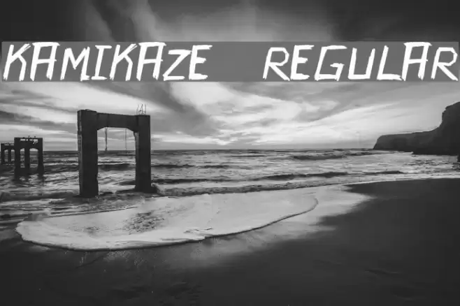 Kamikaze-Regular Font examples