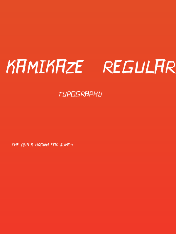 Kamikaze-Regular Poster