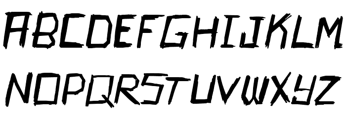 Kamikaze-Regular Font LOWERCASE