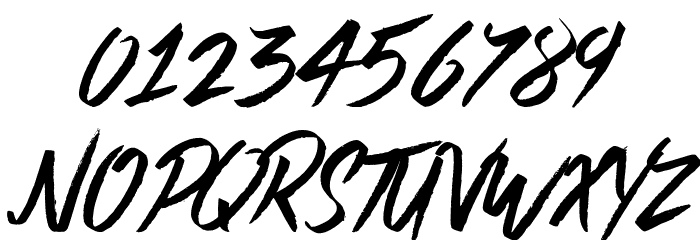 Kamikaze Warfare Font OTHER CHARS