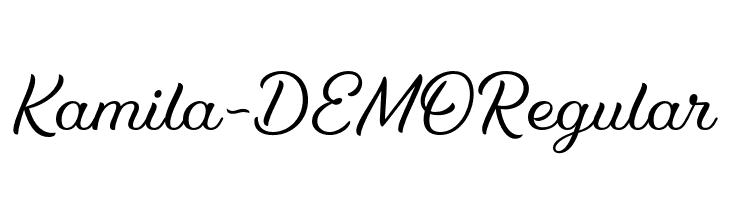Kamila-DEMO Regular  font caratteri gratis