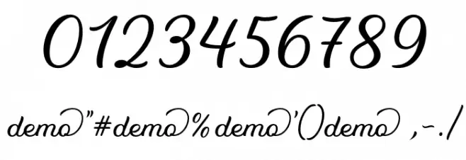 Kamila-DEMO Regular Font OTHER CHARS