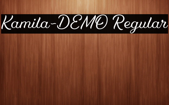 Kamila-DEMO Regular Example 1