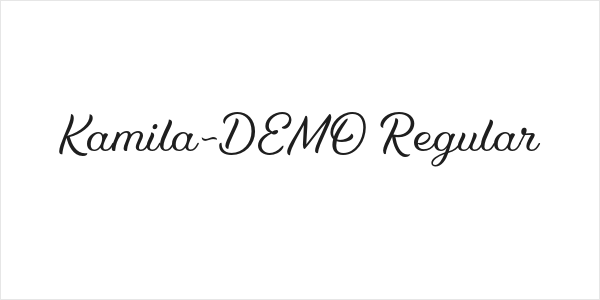 Kamila-DEMO Regular Logo