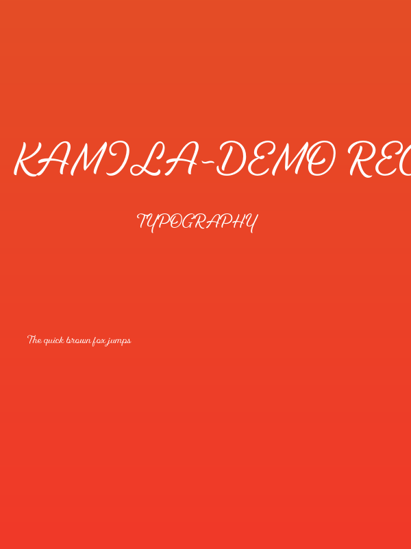 Kamila-DEMO Regular Poster