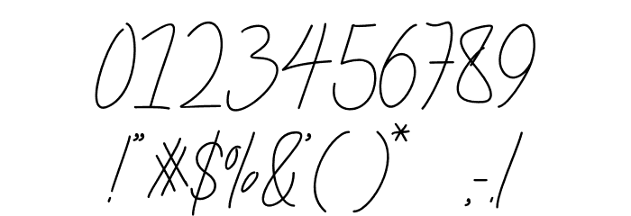 Kamila Signature Font OTHER CHARS