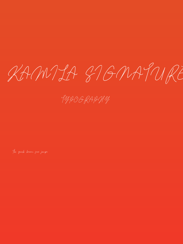 Kamila Signature Poster