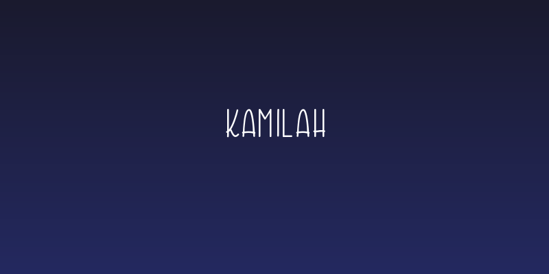 Kamilah Social Header