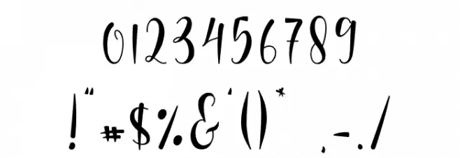 Kamiley Font OTHER CHARS