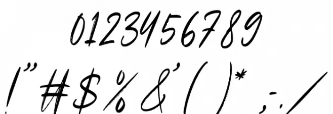 Kamilla Blue Font OTHER CHARS