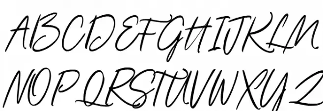 Kamilla Blue Font UPPERCASE