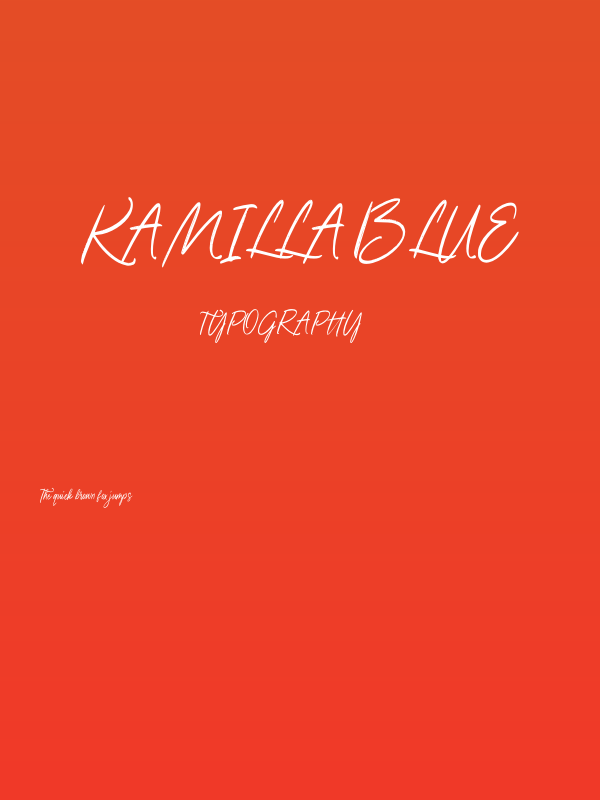 Kamilla Blue Poster