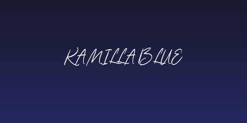 Kamilla Blue Social Header
