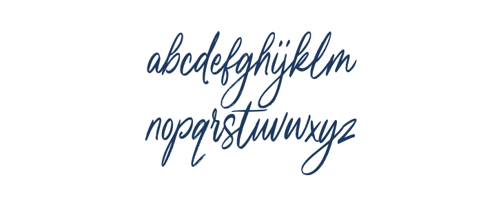 Kamilla Blue Lowercase