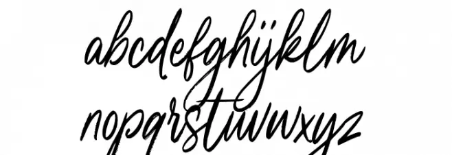 Kamilla Blue Font LOWERCASE