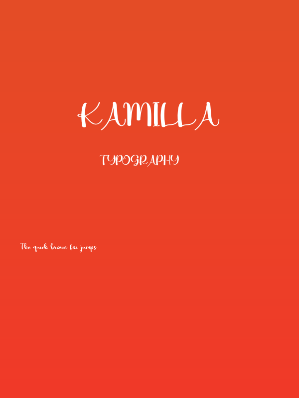 Kamilla Poster