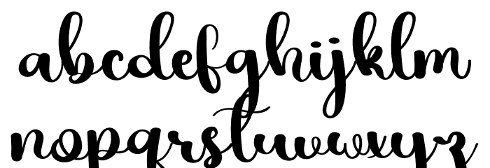 Kamilla Font LOWERCASE