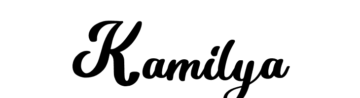 Kamilya  Frei Schriftart Herunterladen