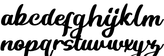 Kamilya Font LOWERCASE