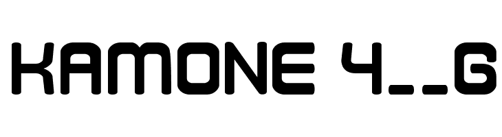 Kamone 4__G Font