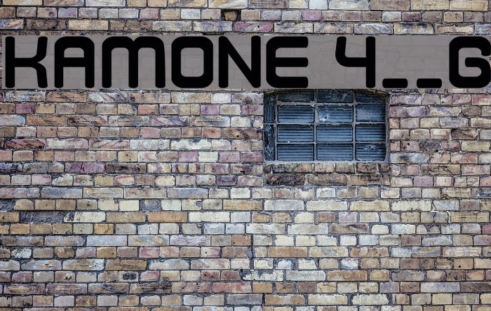 Kamone 4__G フォント examples