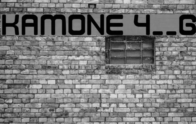 Kamone 4__G フォント examples