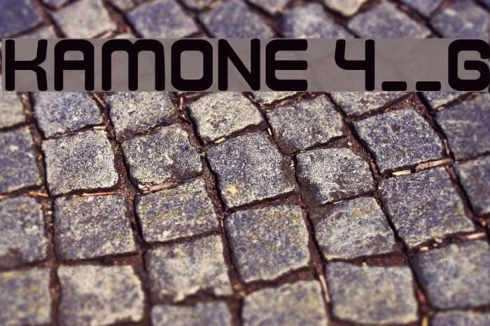 Kamone 4__G フォント examples