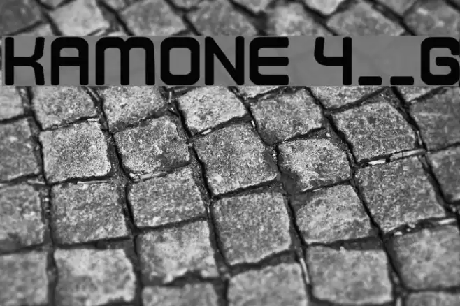 Kamone 4__G フォント examples