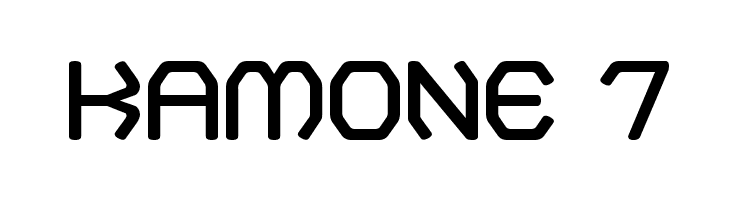 Kamone 7 Font