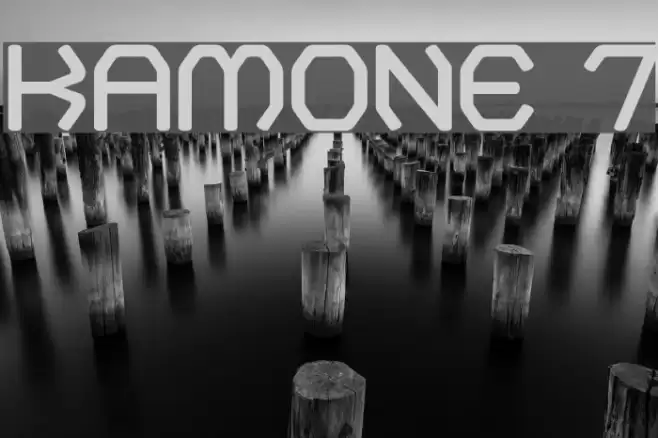 Kamone 7 Font examples
