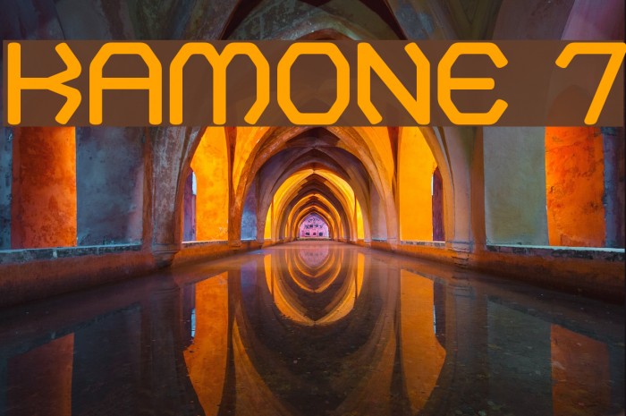 Kamone 7 Font examples