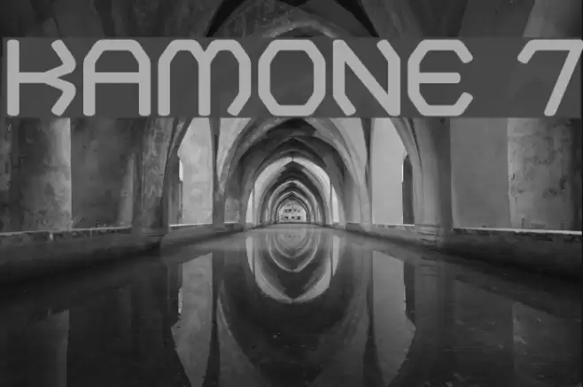 Kamone 7 Font examples
