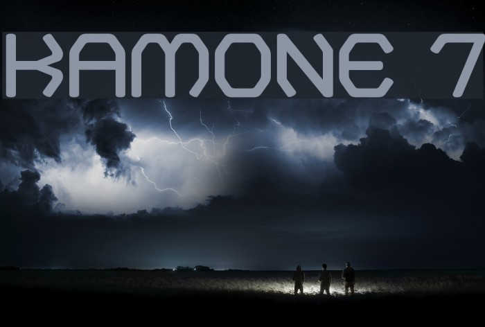 Kamone 7 Font examples