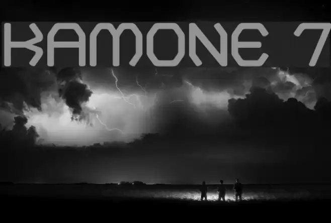 Kamone 7 Font examples