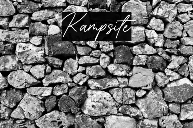 Kampsite Font examples
