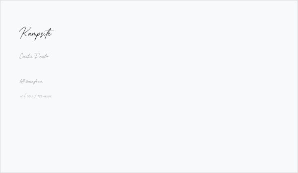 Kampsite Business Card