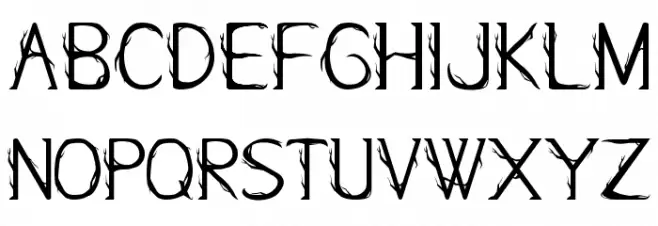 Kampung Zombie Regular Font Litere mari