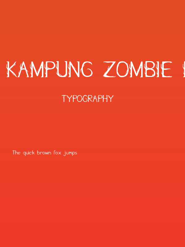 Kampung Zombie Regular Poster