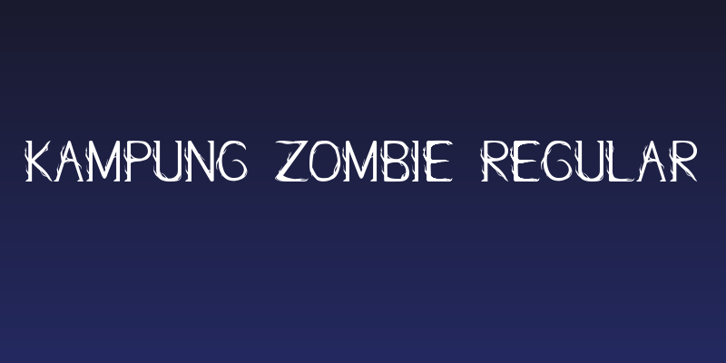 Kampung Zombie Regular Social Header