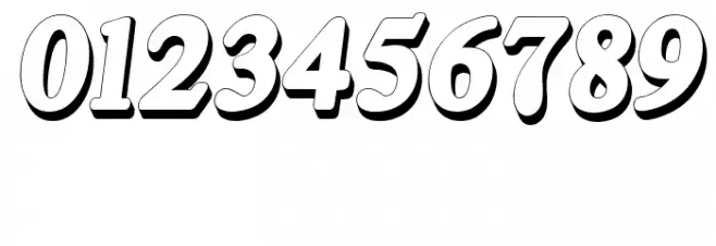 Kamryn 3D Italic Font OTHER CHARS