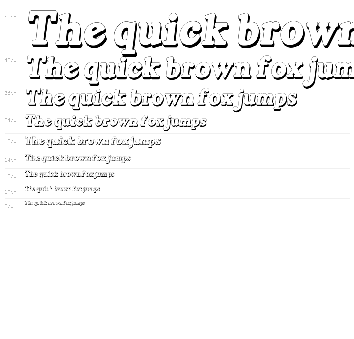 Kamryn 3D Italic Waterfall