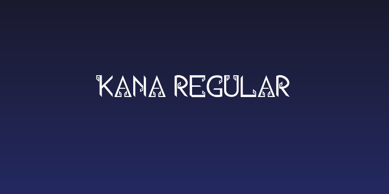 Kana Regular Social Header