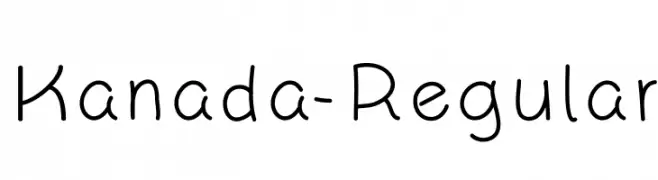Kanada-Regular  Frei Schriftart Herunterladen