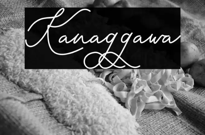 Kanaggawa Font examples
